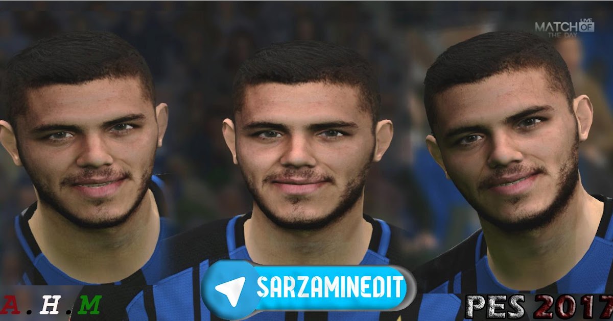 PES 2017 Mauro Icardi Face by A.H.M