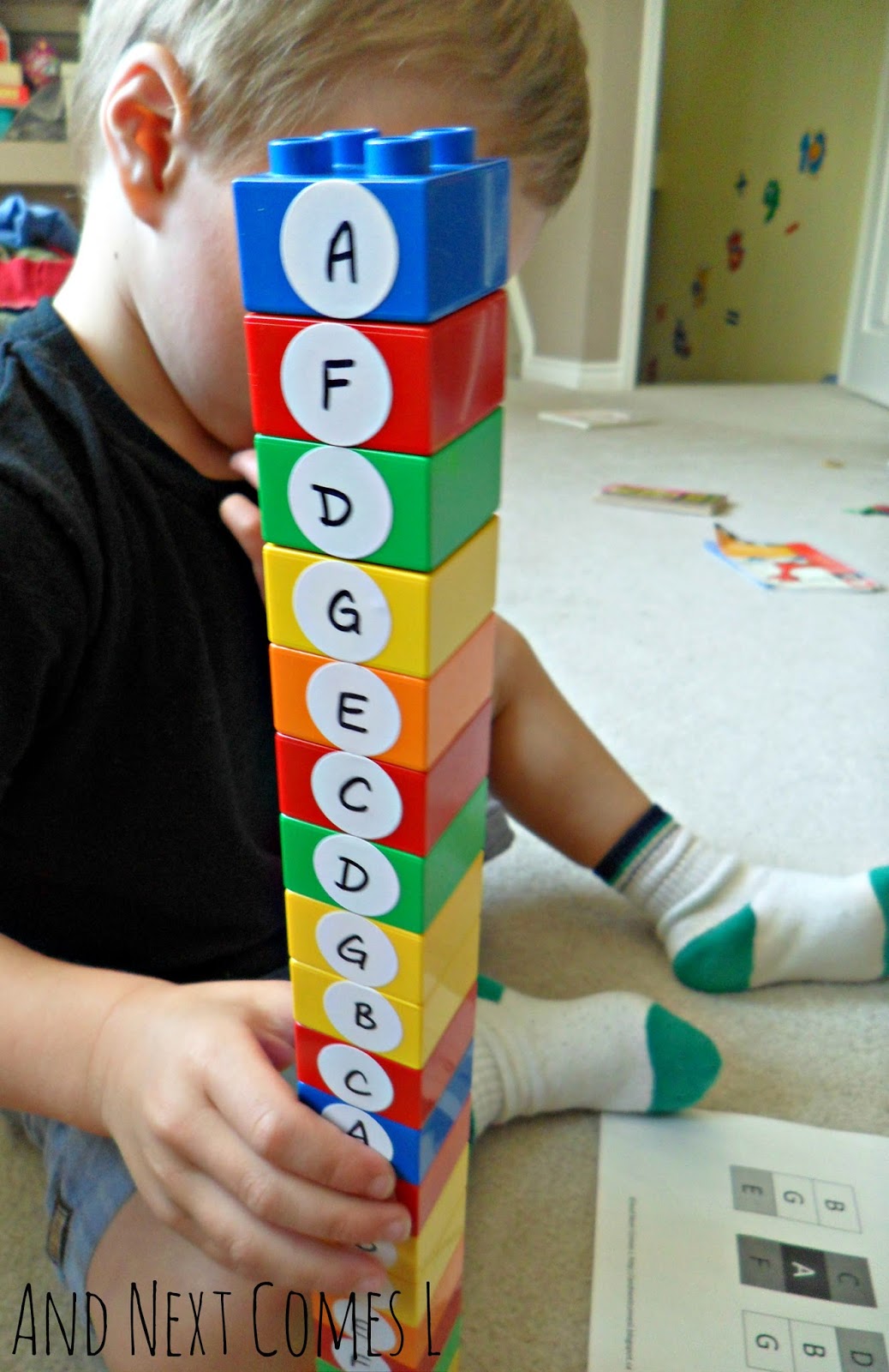Building Chords With LEGO & Free Printable And Next Comes L Hyperlexia Resources