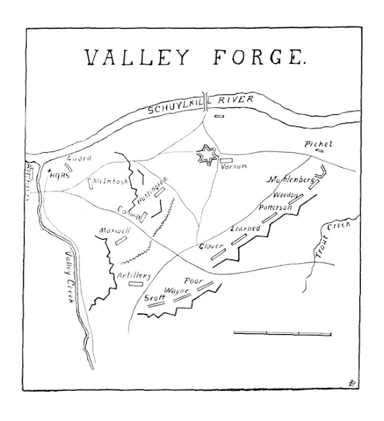 map of Valley Forge
