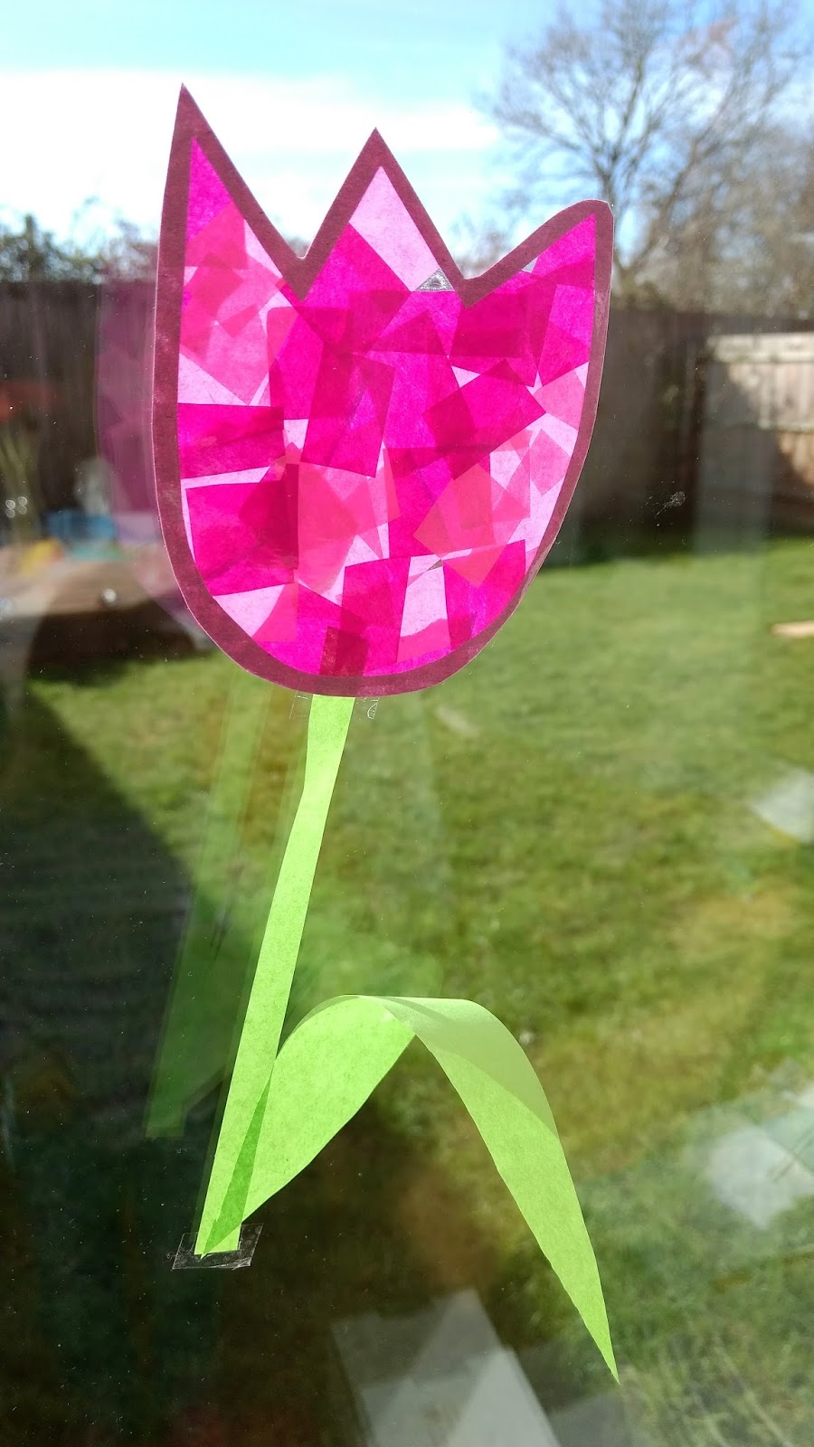 Crafting with Suzanne (& Jess) Tissue Paper Tulips