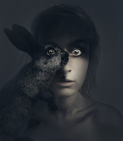 04-Black-Rabbit-Flora-Borsi-Animeyed-Self-Portraits-Surreal-Photographs-www-designstack-co