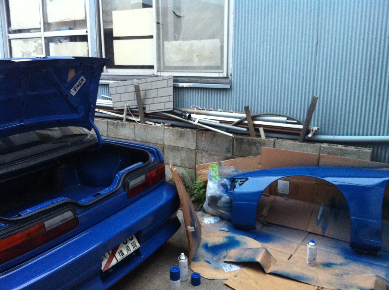 Painting fenders