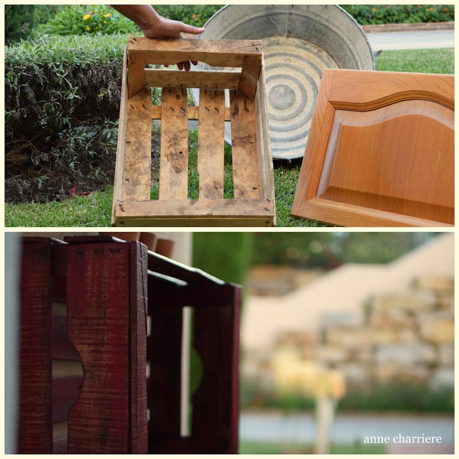 www.annecharriere.com, reciclar puertas armario cocina, bandeja, DIY, frugal marcela,
