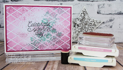 Celebration Card made with Stampin' Up! UK supplies which you can buy here