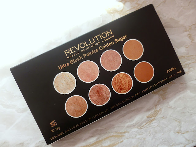 Makeup Revolution Ultra Blush And Contour Palette In Golden Sugar 