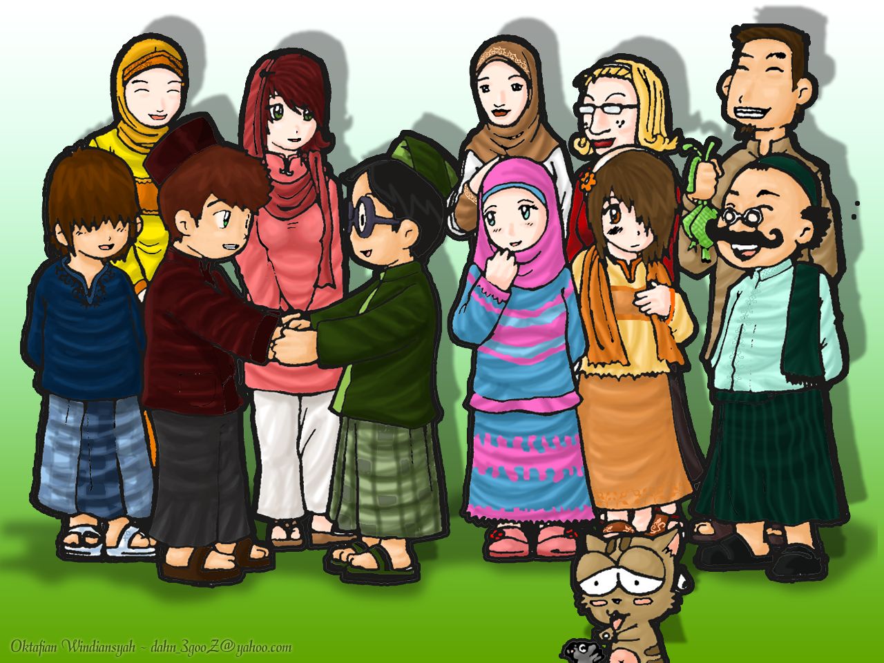 Wallpaper Orang Kartun Tema Hari Raya - Seamus-has-Alexander