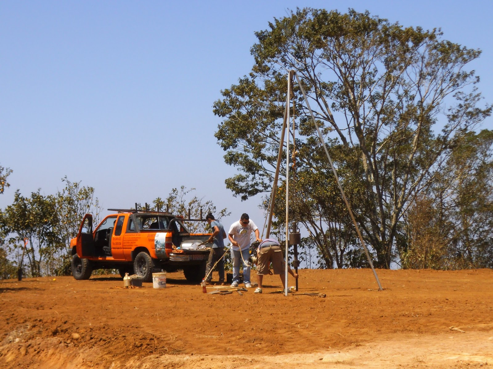 Costa Rica Rose Backhoe Day 2 and the Soil Engineer!