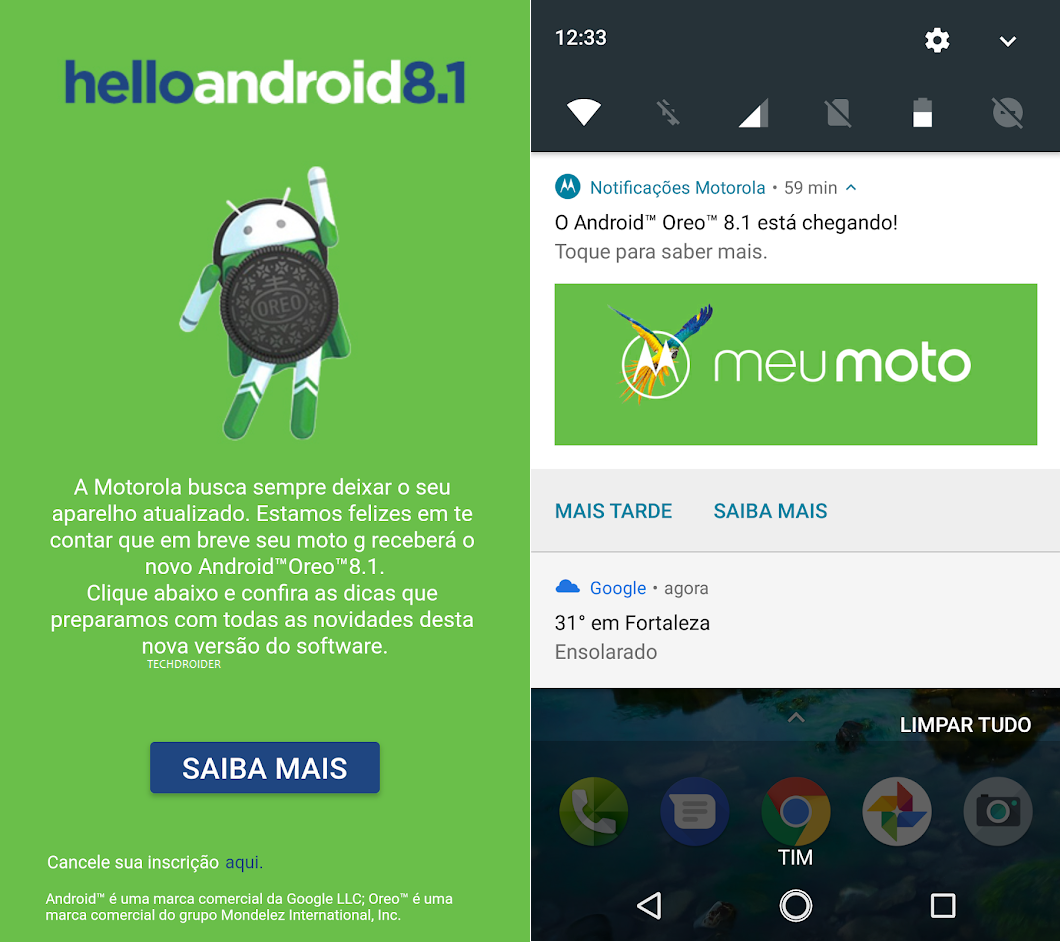 Android 8.1 Oreo rolls out for some Moto G4 users in Brazil