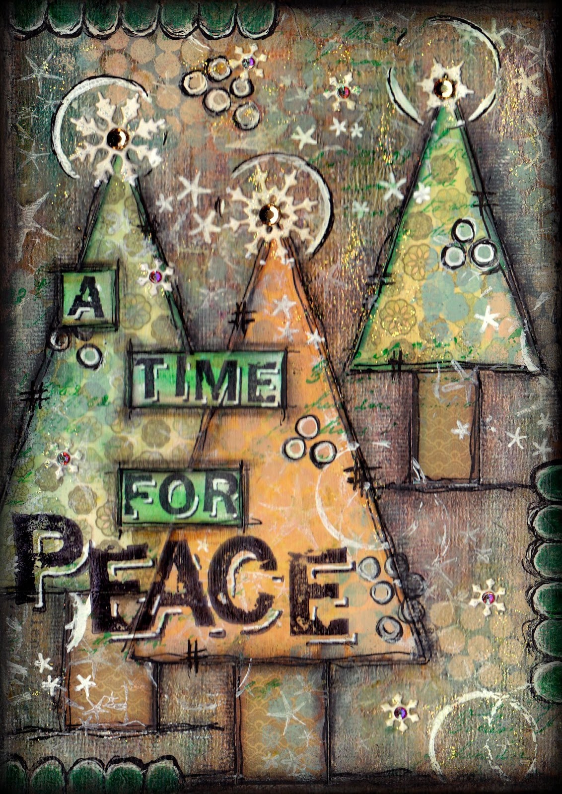 Artful Evidence Christmas Tree Canvases