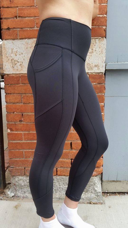 All the right places crop black legging - Athletic apparel