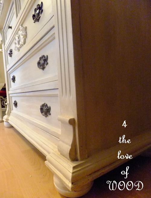 4 the love of wood FAUX MARBLE MASTERPIECE old dresser makeover