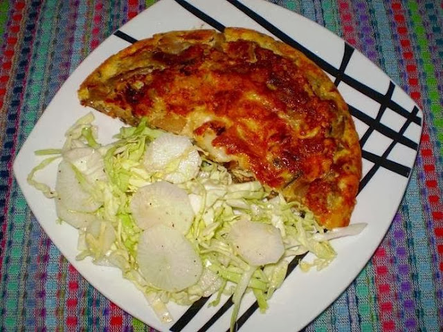 Omelete com cogumelos e requeijão Omelete com cogumelos e requeijão