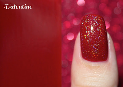 Comparative of Red Holographic Nail Polishes from Enchanted Polish