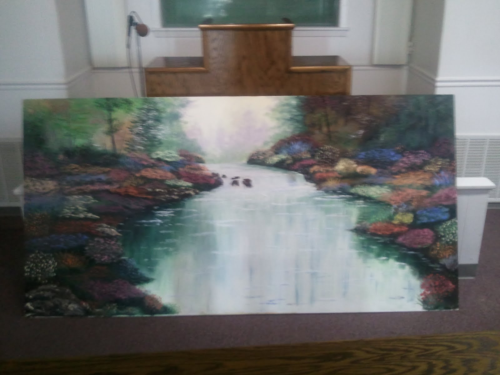 Glenmora Church of Christ New Baptistry Painting
