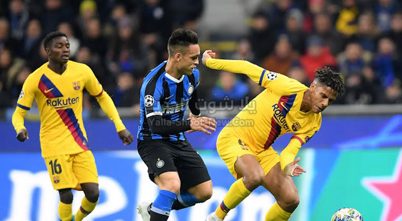 انتر ميلان يودع دوري أبطال أوروبا بعد السقوط على ملعبه امام برشلونة بهدفين لهدف
