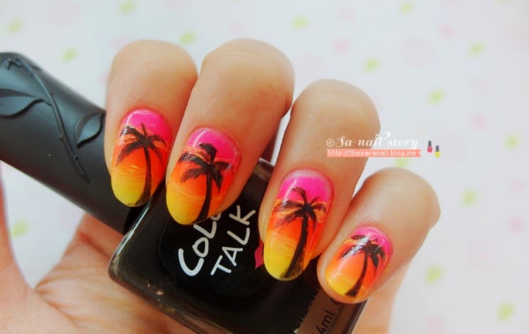 SARA NAIL: [SARA NAIL] Palm Tree / Summer / Trip / Beach / Hawaii Nail Art