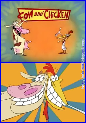 Dibujos animados de los 90. La vaca y el pollito.