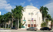 in the South Beach district of Miami Beach, Florida. (temple emanu el cthe south beach synagogue is historic synagogue located in the south beach district of miami beach florida)
