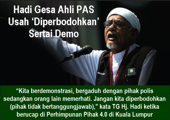Syssss : POLITIK BEBAL PAS - Dulu Lain Sekarang Lain.. Janji kena