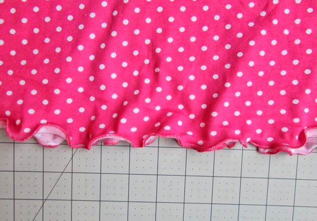 Create Kids Couture: Serging 101: Making a Lettuce Edge on Knits