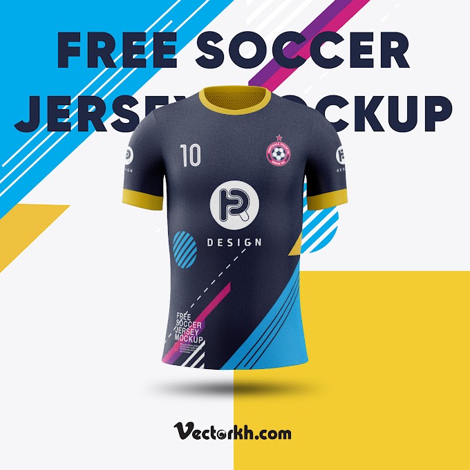 shirt mockup Soccer Jersey Mockup (Front View) free vector