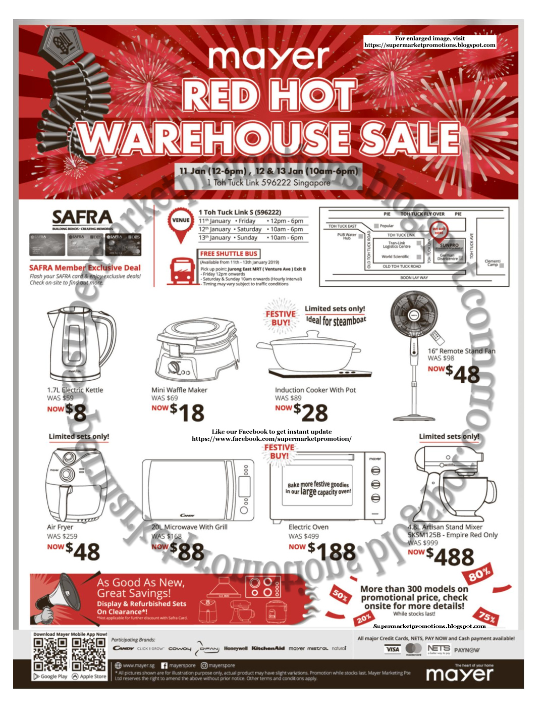 Mayer Warehouse Sale 11 13 January 2019 Supermarket Promotions
