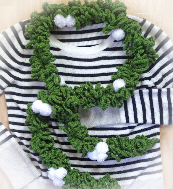 KBB Crafts & Stitches: Mistletoe Garland Scarf