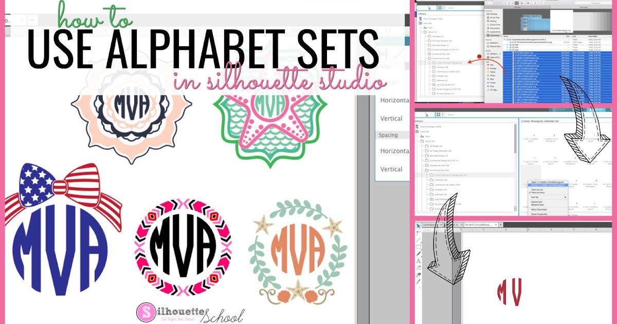 Download How to Use SVG Alphabet Sets in Silhouette Studio ...