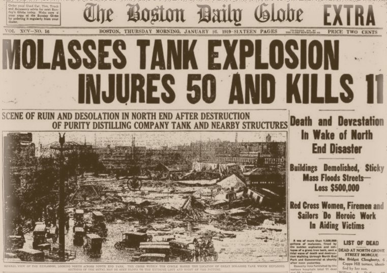 great boston molasses flood plaque great boston molasses flood plaque