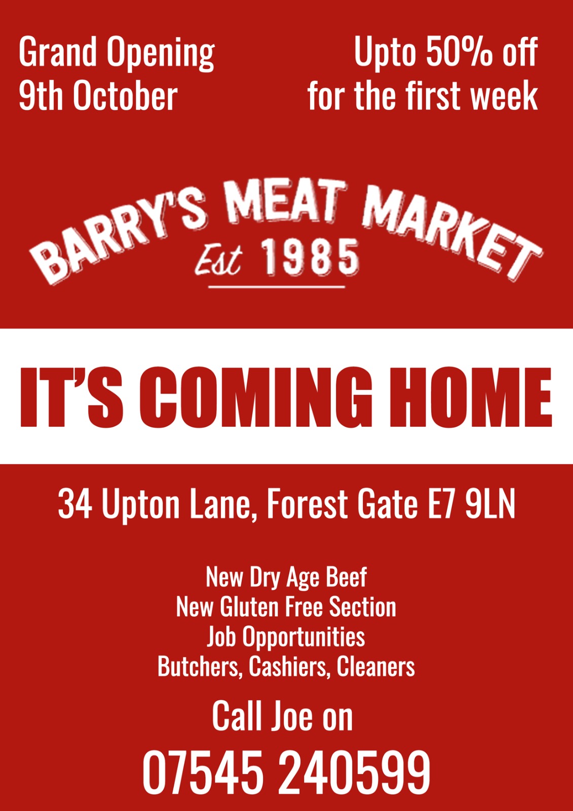 E7 Now & Then Barry's Meat Market as one door closes, two open!