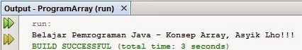 cara membuat Konsep Array pada Java ~ muhammad rizal