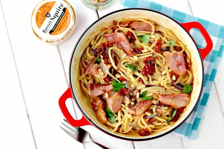 Creamy Brie and Bacon Pasta - A Cornish Food Blog | Jam and Clotted Cream