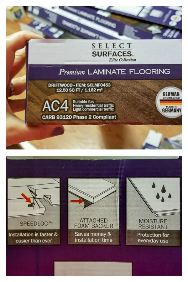 Select Surfaces laminate floor from Sam's Club