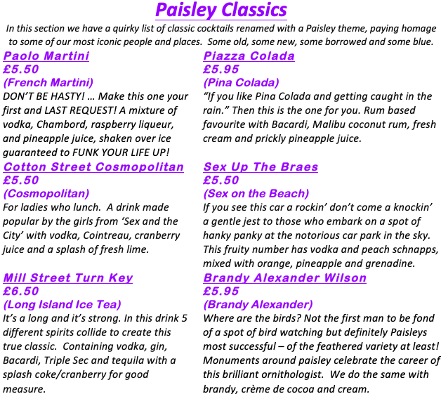 Jam Jar Jam Jar The Menus & Info!