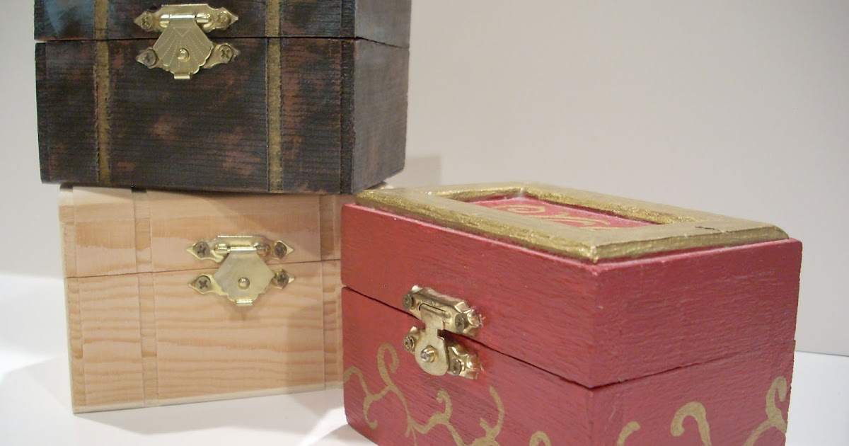 Crafters In Disguise: Painted Trinket Boxes