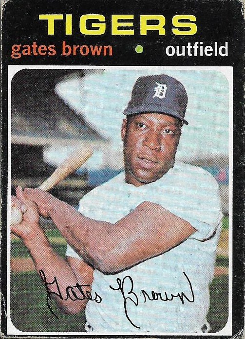 Topps 1971 no. 503 gates brown