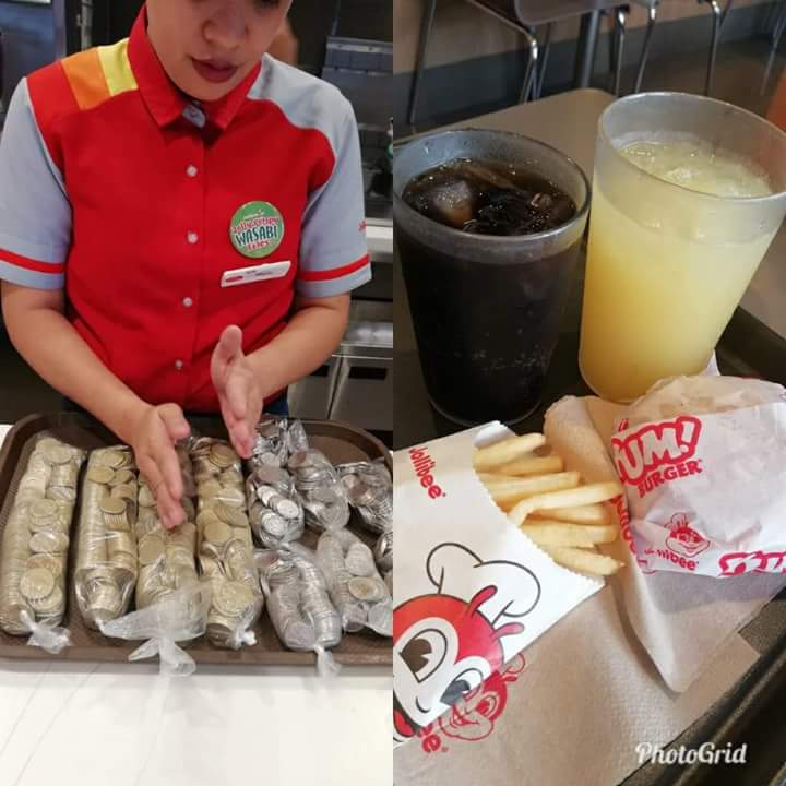 “Piso hack” Netizen shares how to get free food by exchanging coins to bills