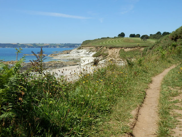 Coastal path from Spit Beach to Carlyon Bay, Cornwall