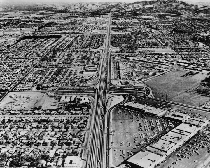 WHEN WE WERE HOME Aerial of West Covina Plaza