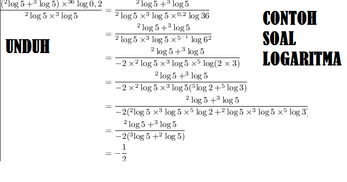 Cara Menjawab Soal Soal Logaritma Jawaban Cerdas