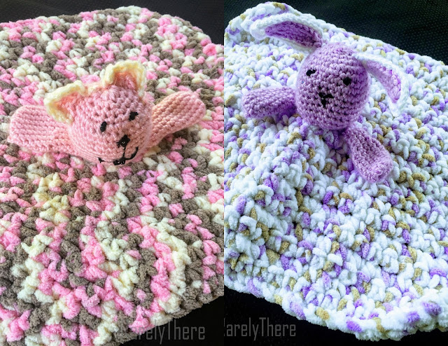 bunny lovey bear lovey crochst handmade lovies