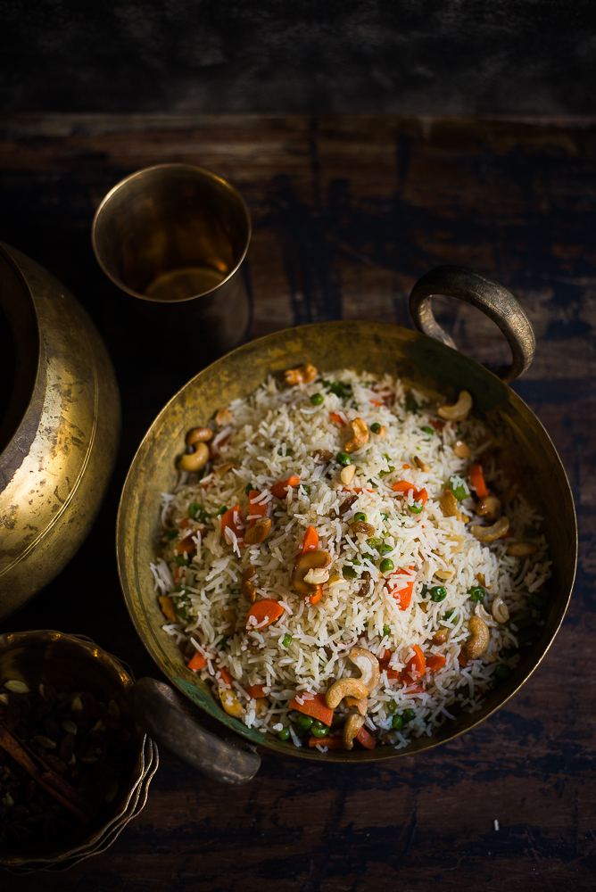 Mix and Stir Bengali Style Fried Rice ( Ghee Bhat )