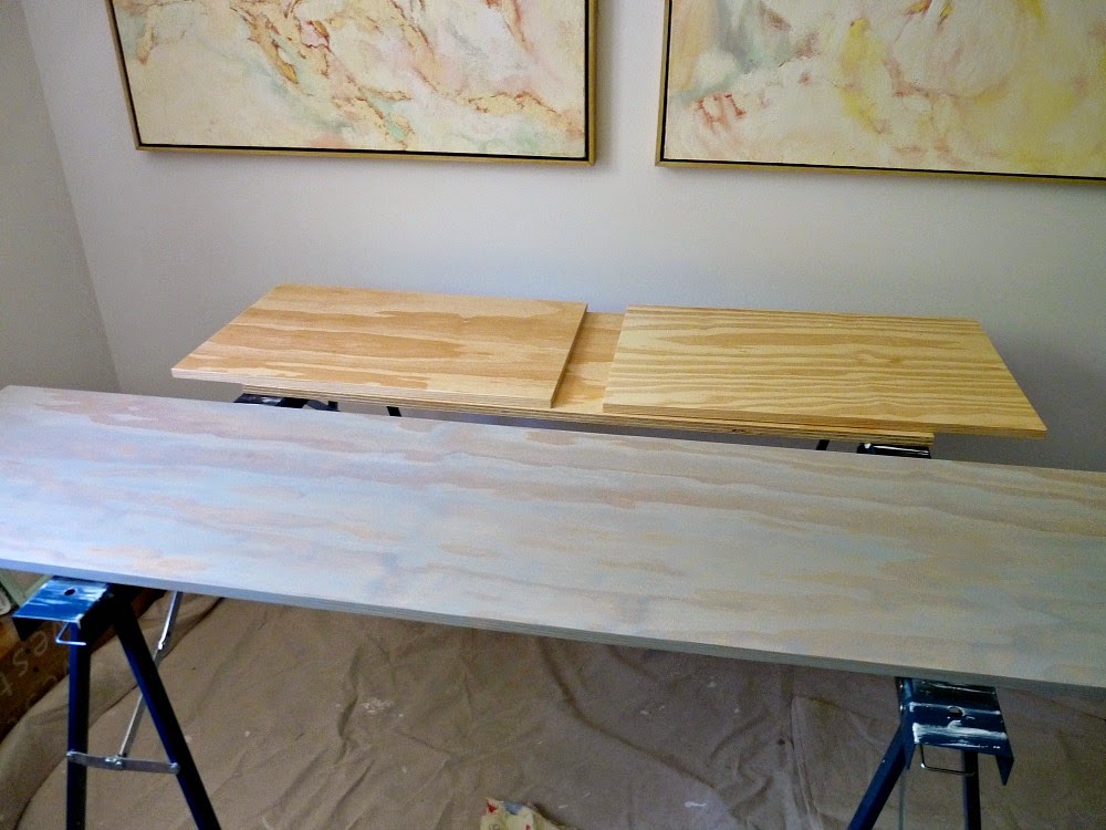 Grey stain on plywood Grey stain on pine plywood