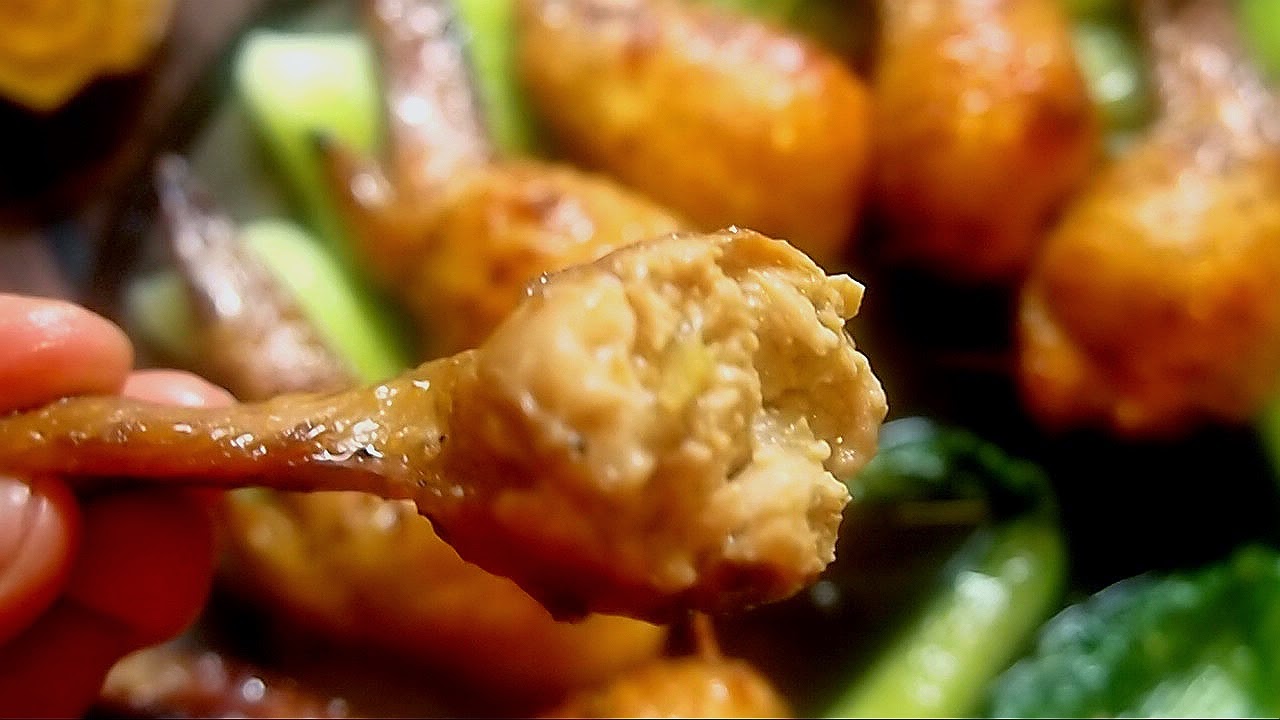 LUWEEH KITCHEN Chicken Wing Gyoza Arranged in Pinoy Version ( Paksiw