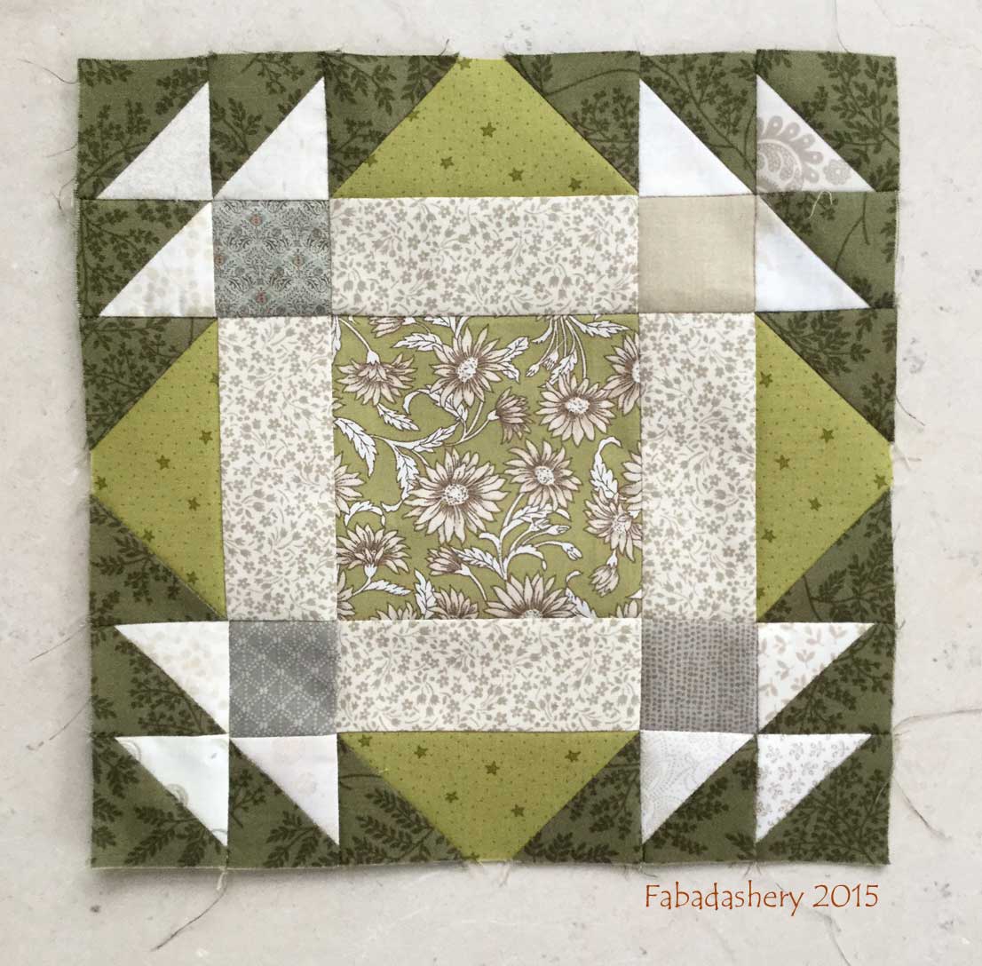 Fabadashery Allietare Bonnie Hunter Mystery Quilt 2015 Part 6