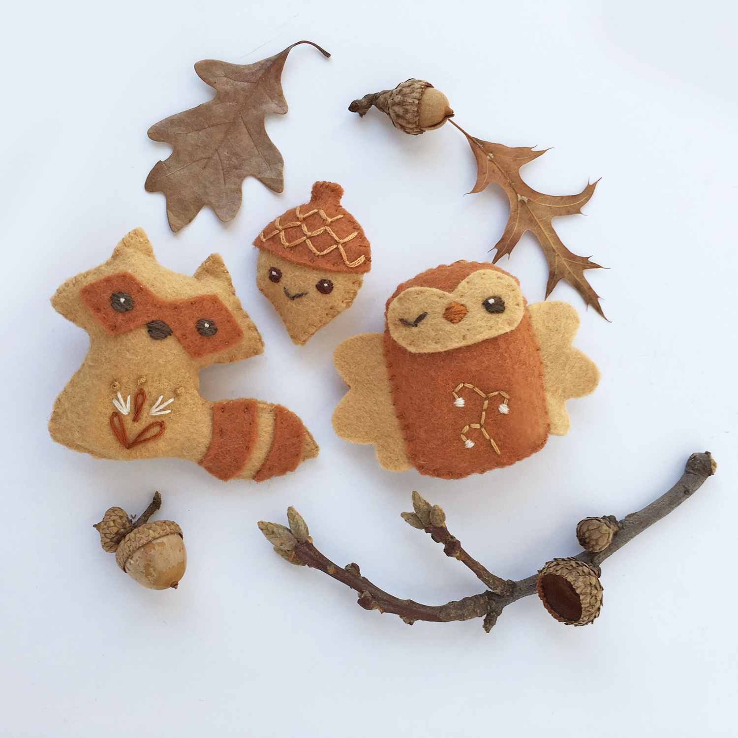 little dear tracks Felt woodland animal kits are here!!