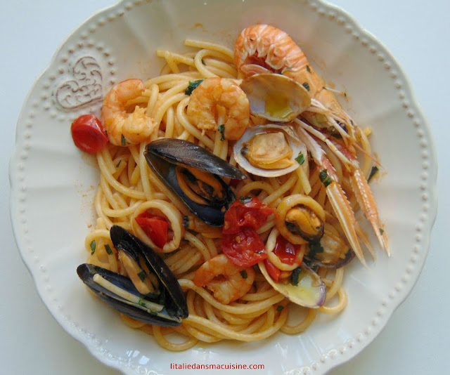 Spaghetti aux fruits de mer Spaghetti aux fruits de mer