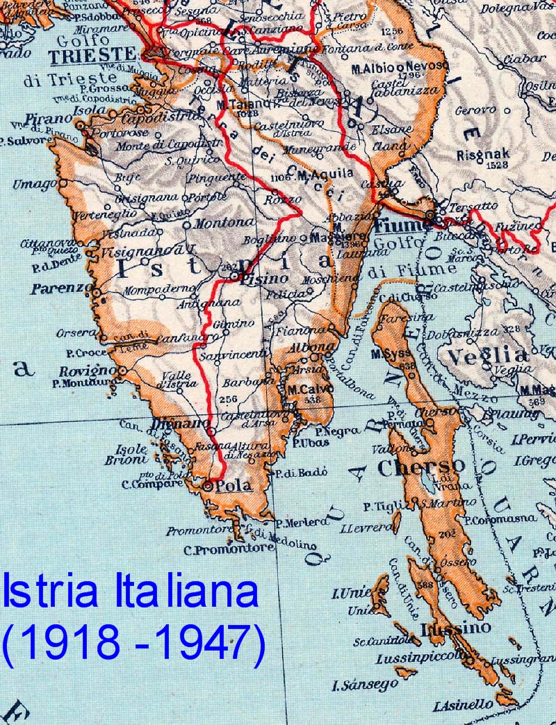 Kaart Istrie Kaart