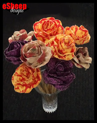 Fabric Flower crafted by eSheep Designs