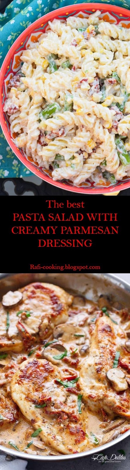 My BEST #Recipes >> PASTA SALAD WITH CREAMY PARMESAN DRESSING - ~09~